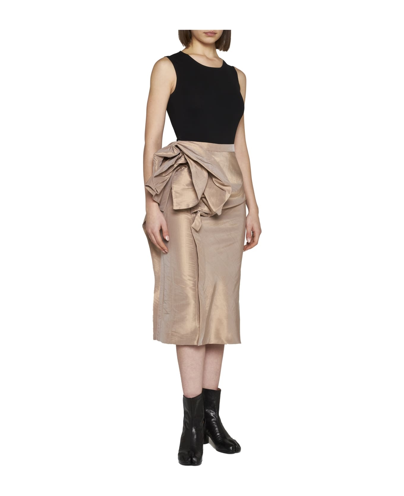 Midi Skirt Beige - 3