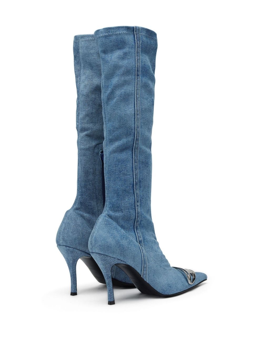 D-Venus 80mm denim knee-high boots - 3