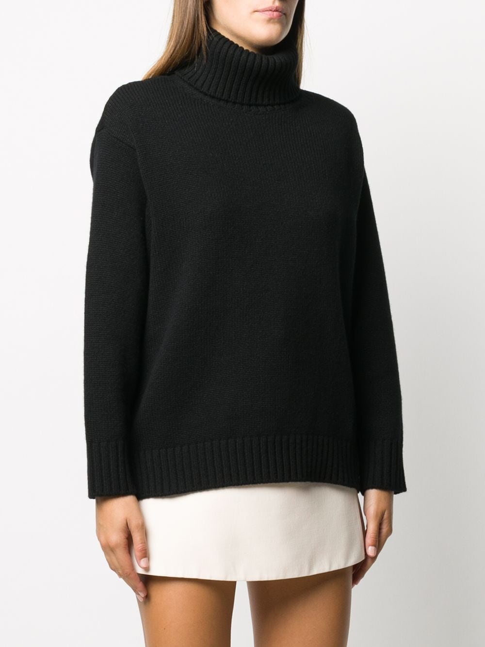 roll-neck knitted jumper - 3