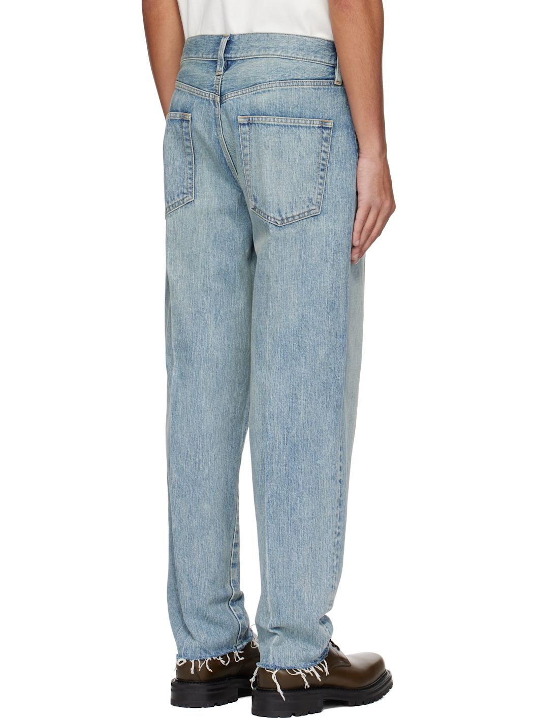 Blue 80s 5 Pocket Jeans - 3