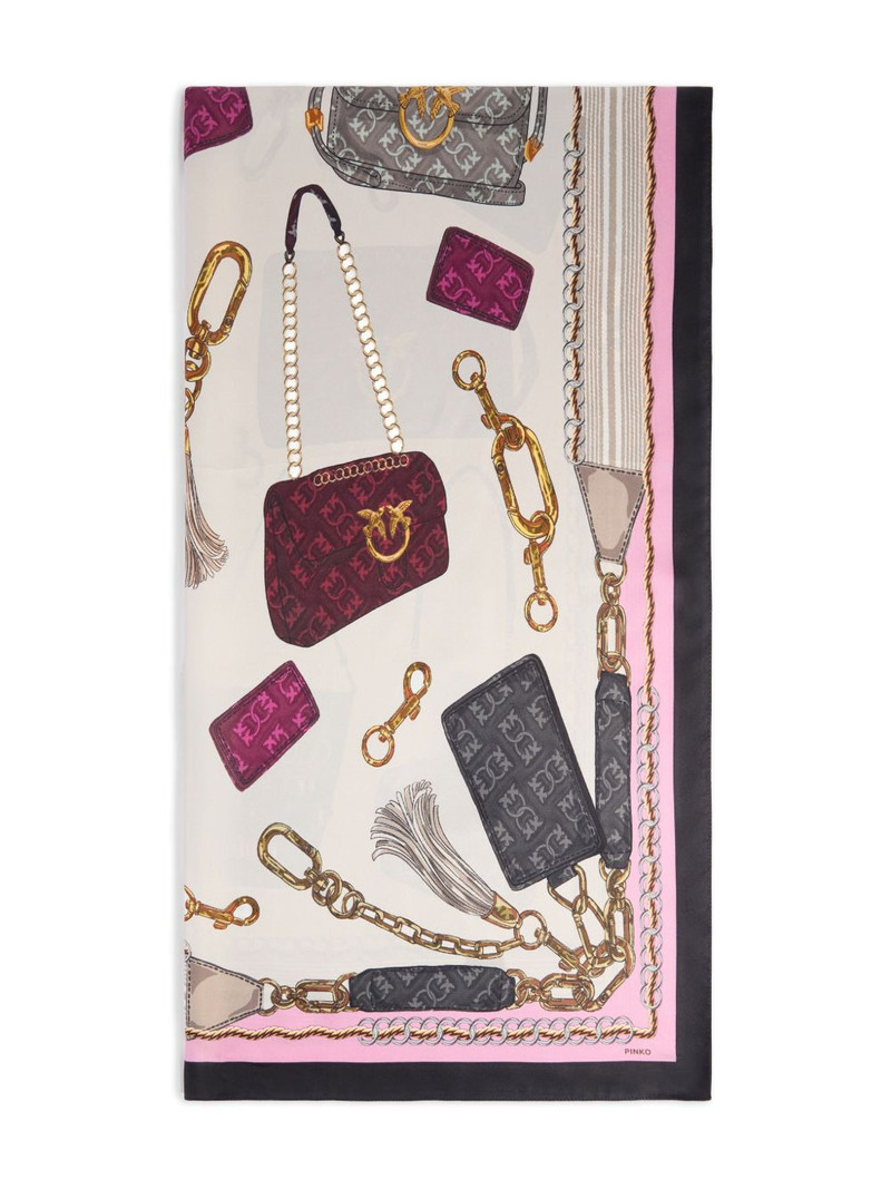 PINKO graphic-print scarf outlook