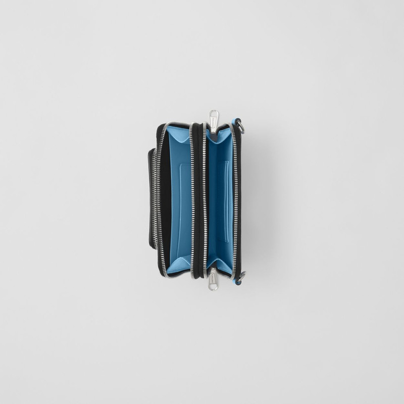 Embossed Check Leather Crossbody Bag 5