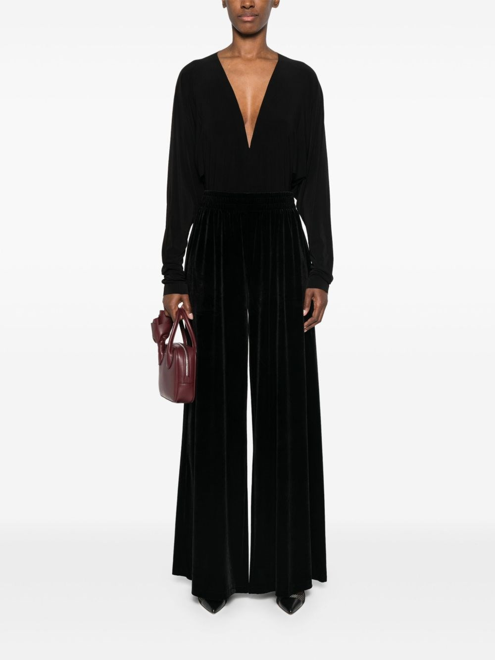V-necked bodysuit - 2