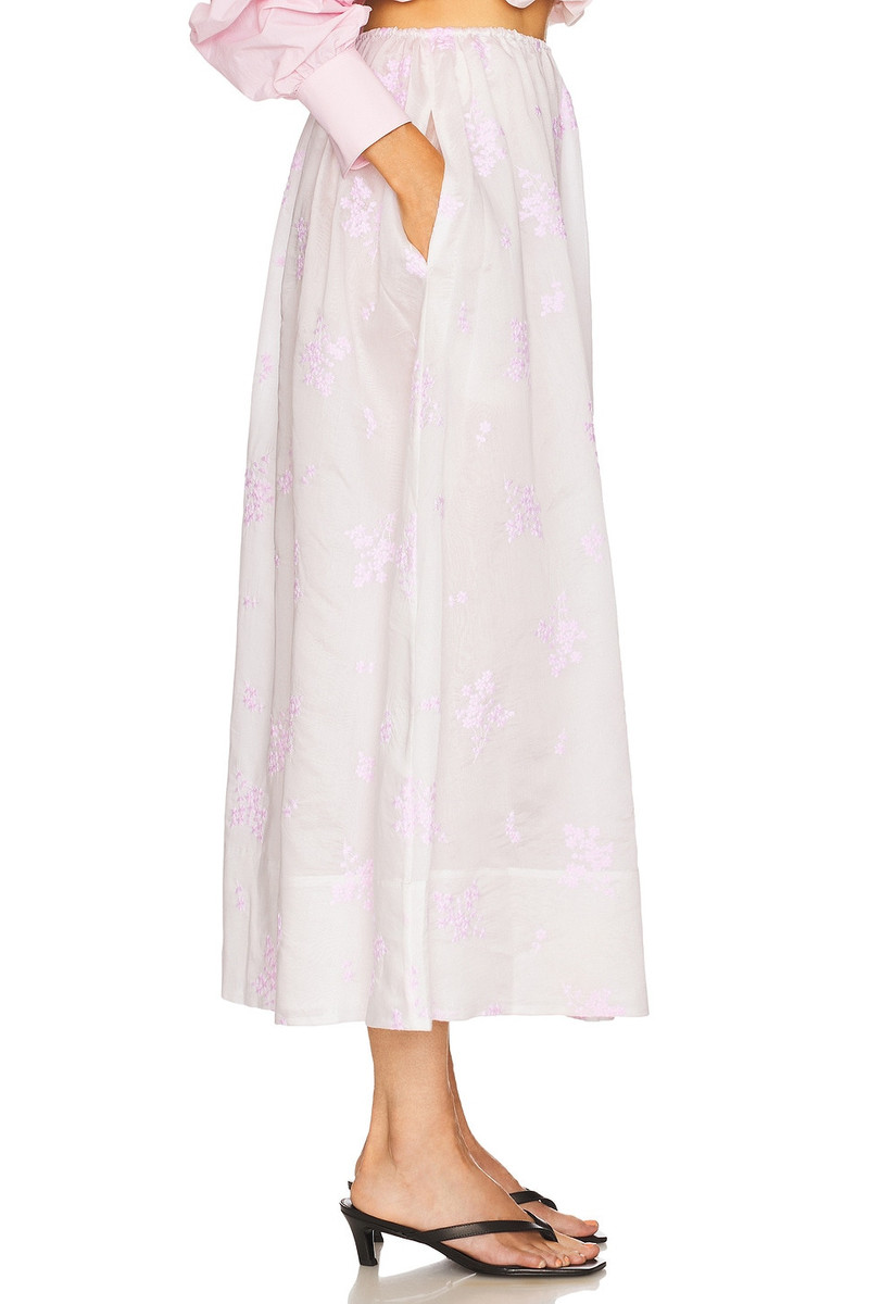 HELSA Midday Skirt in Cherry Blossom Embroidery outlook