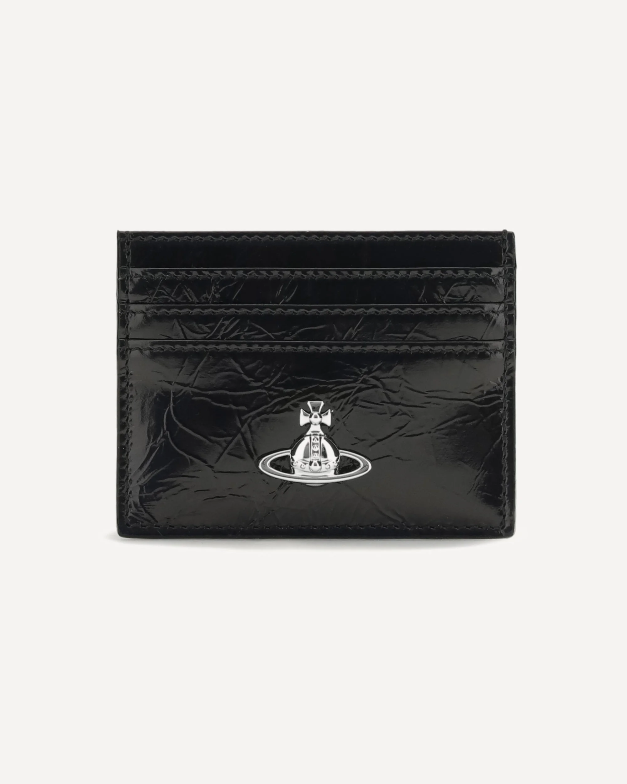 Leather Card Holder with Orb logo - 1