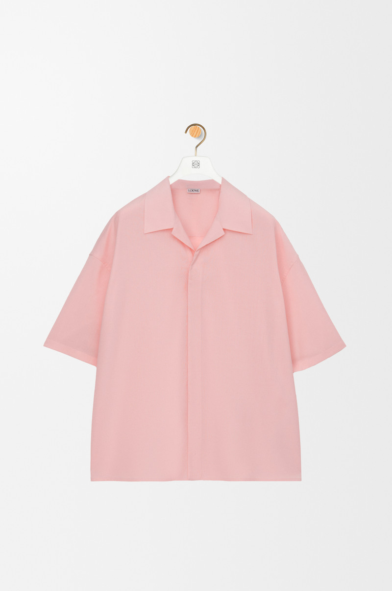 Short sleeve shirt in wool 1