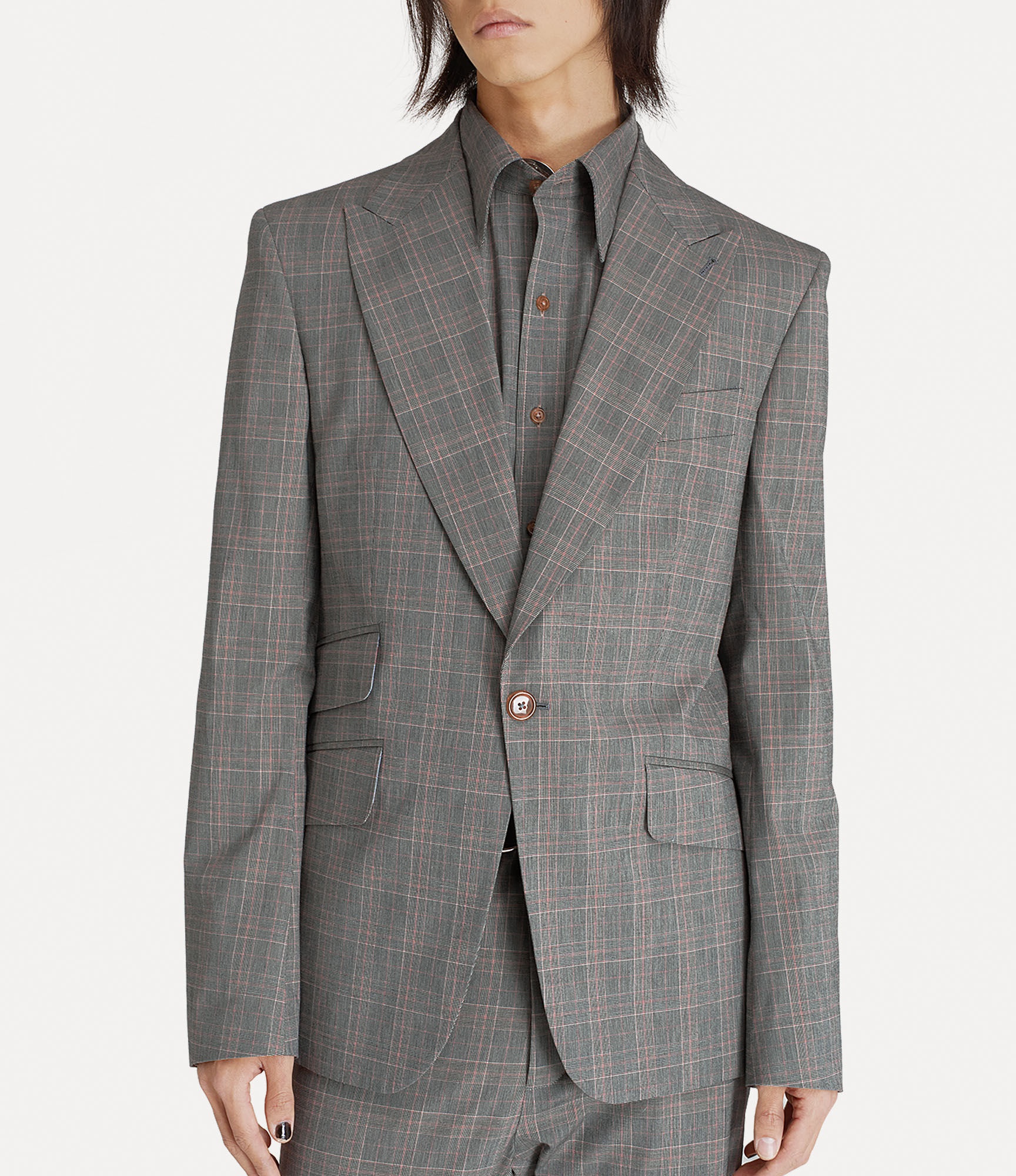 ONE BUTTON JACKET - 4
