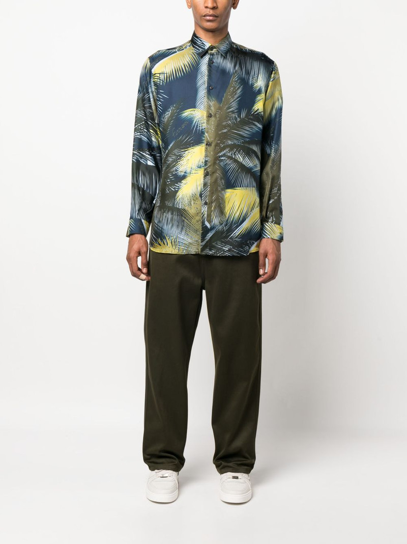 Ferrari graphic-print silk shirt outlook