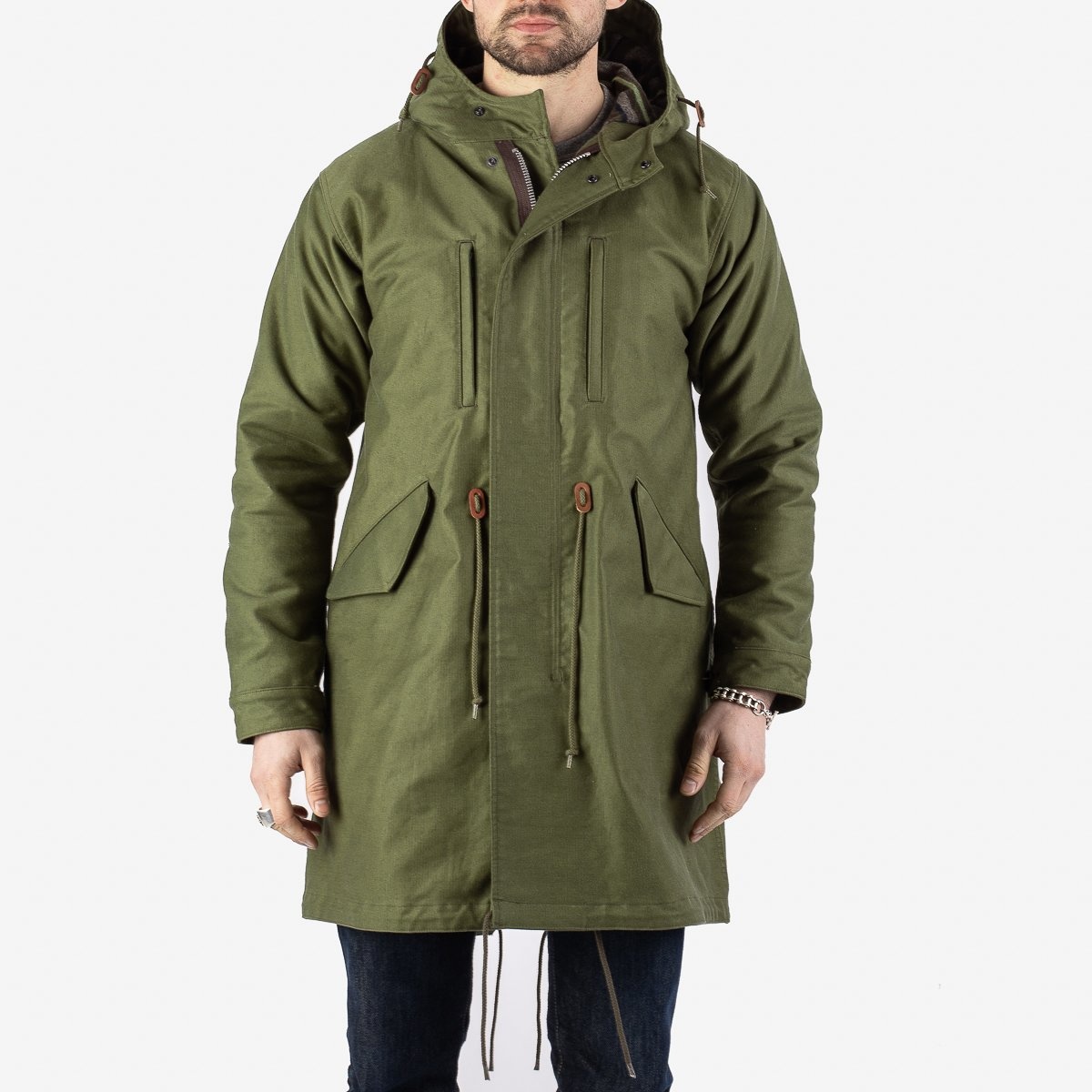Iron Heart IHM-34-ODG Whipcord M-51 Type Field Coat - Olive