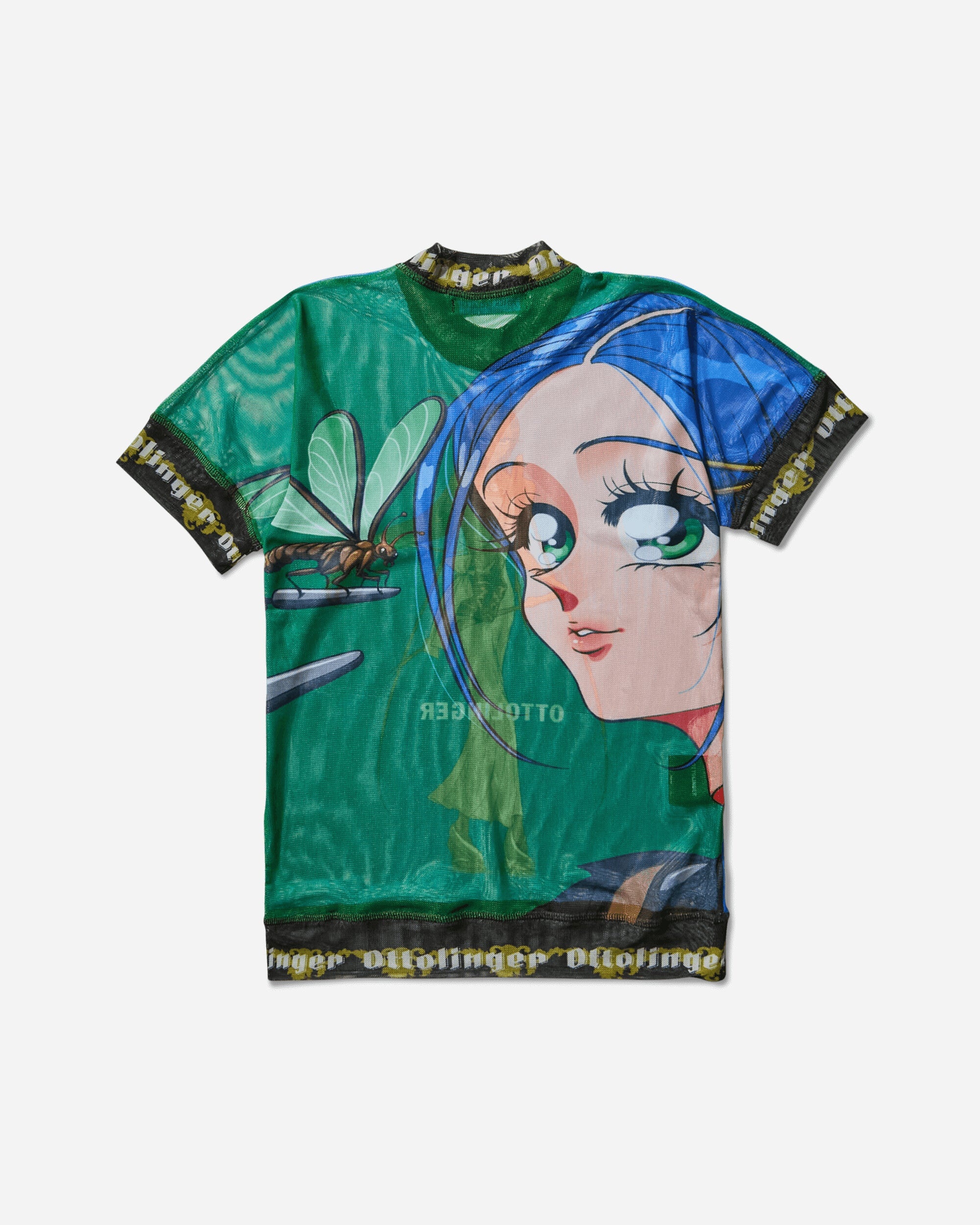 Women's Julien Ceccaldi Oversized Mesh T-Shirt Multicolor - 2