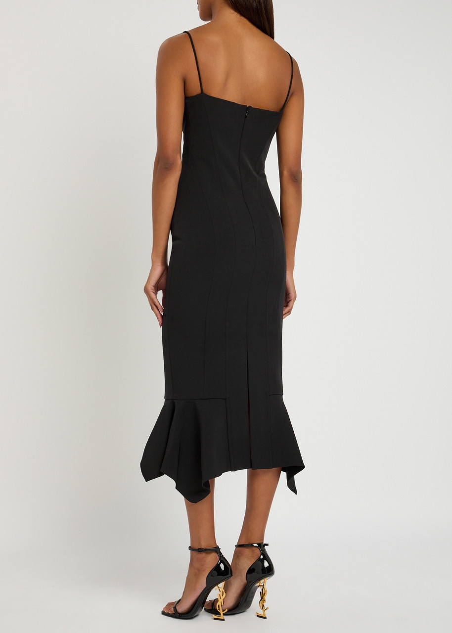 Roland Mouret Fishtail Hem Stretch-crepe Midi Dress - 3