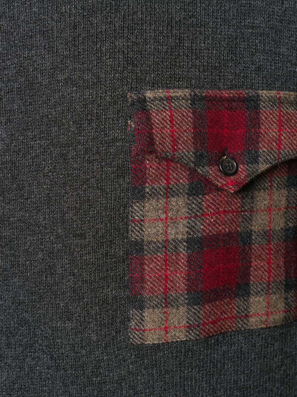 tartan pocket jumper - 5