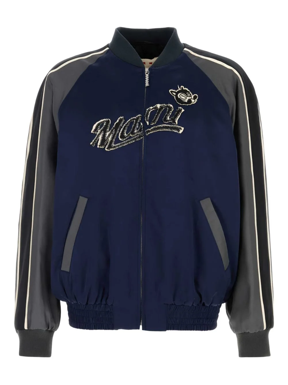 satin bomber jacket - 1