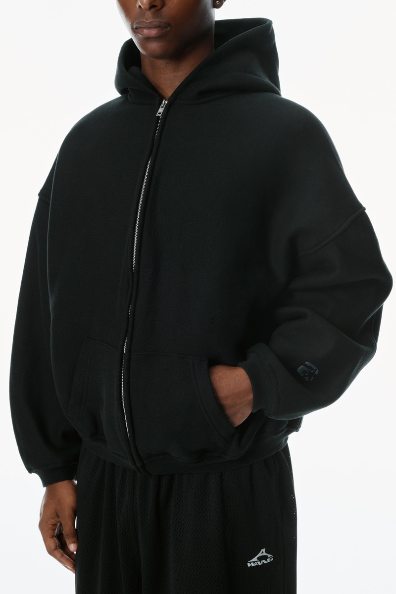STAR ZIP UP HOODIE IN DENSE FLEECE 3