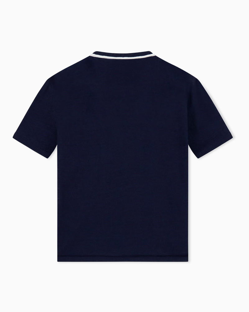 CREW-NECK JUMPER IN LINEN AND SILK 3