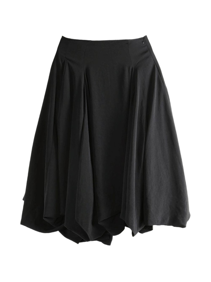 draped asymmetric skirt 1