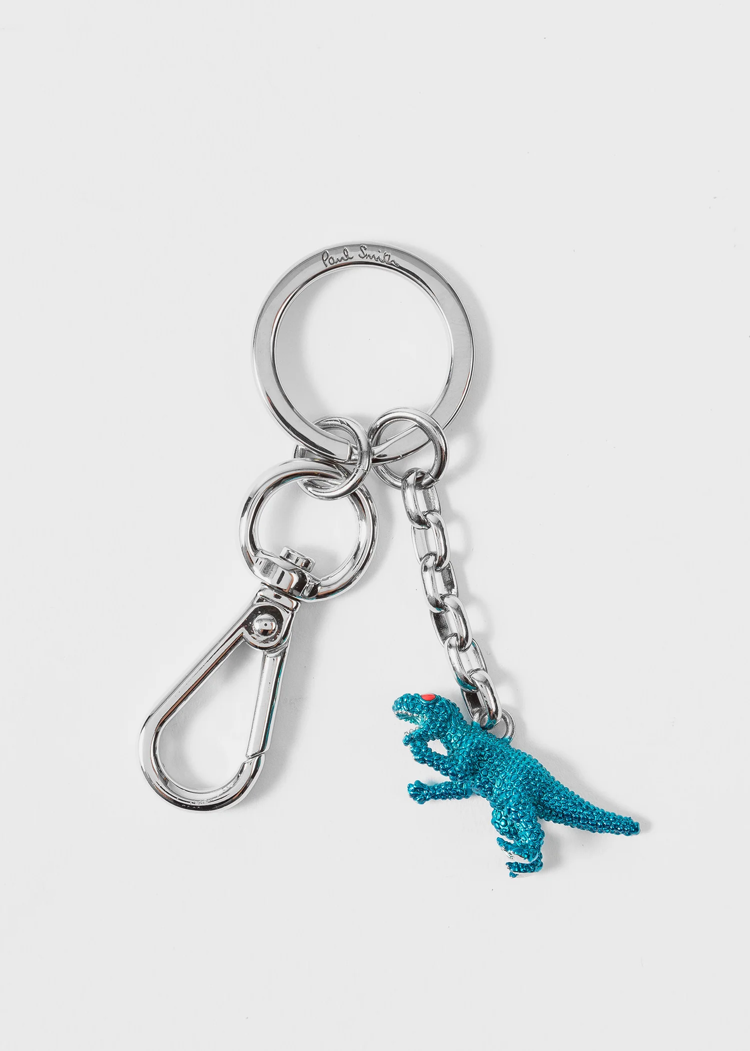 Teal 3D 'Dino' Keyring - 1