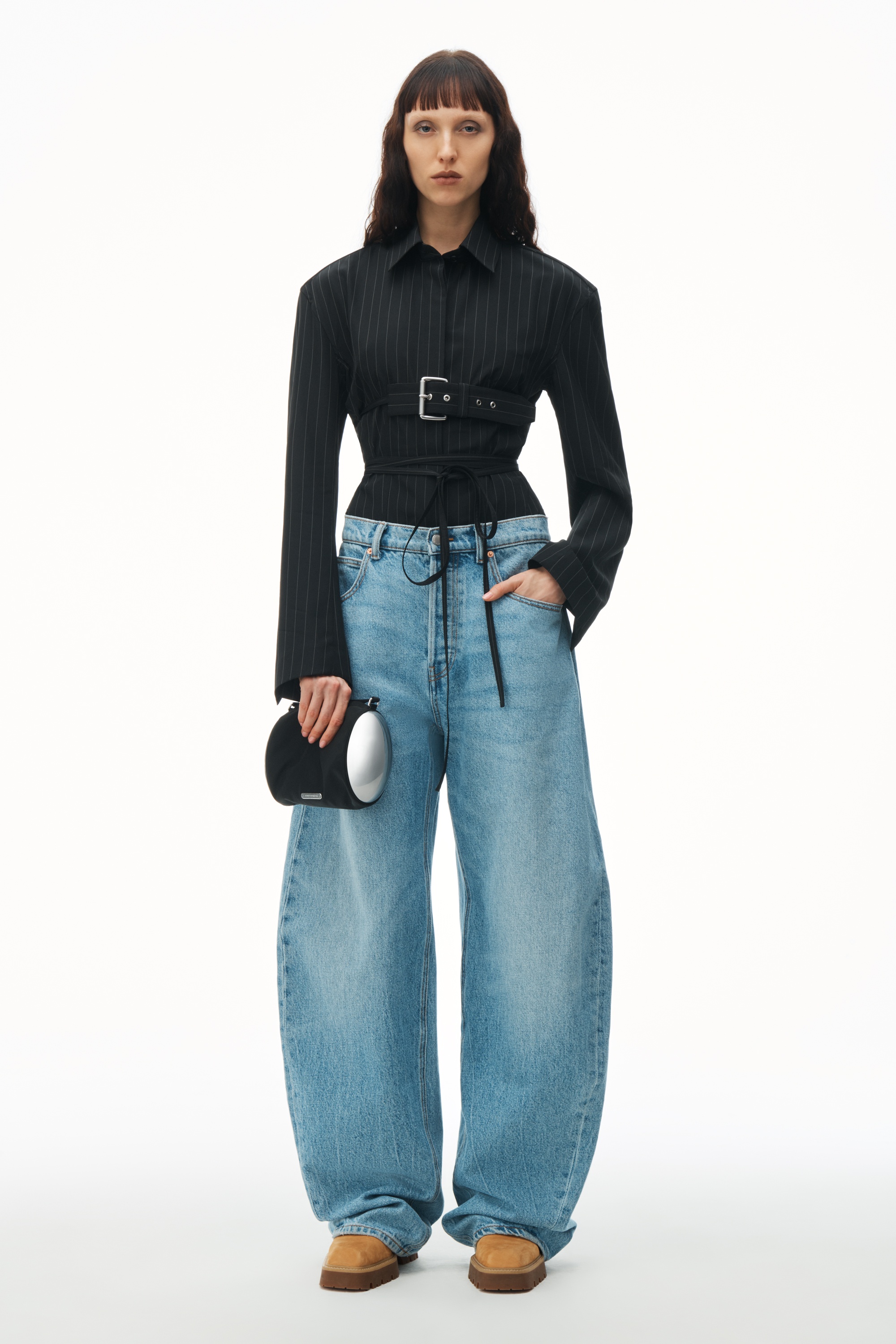 Oversized Low Rise Jean in Recycled Denim - 2