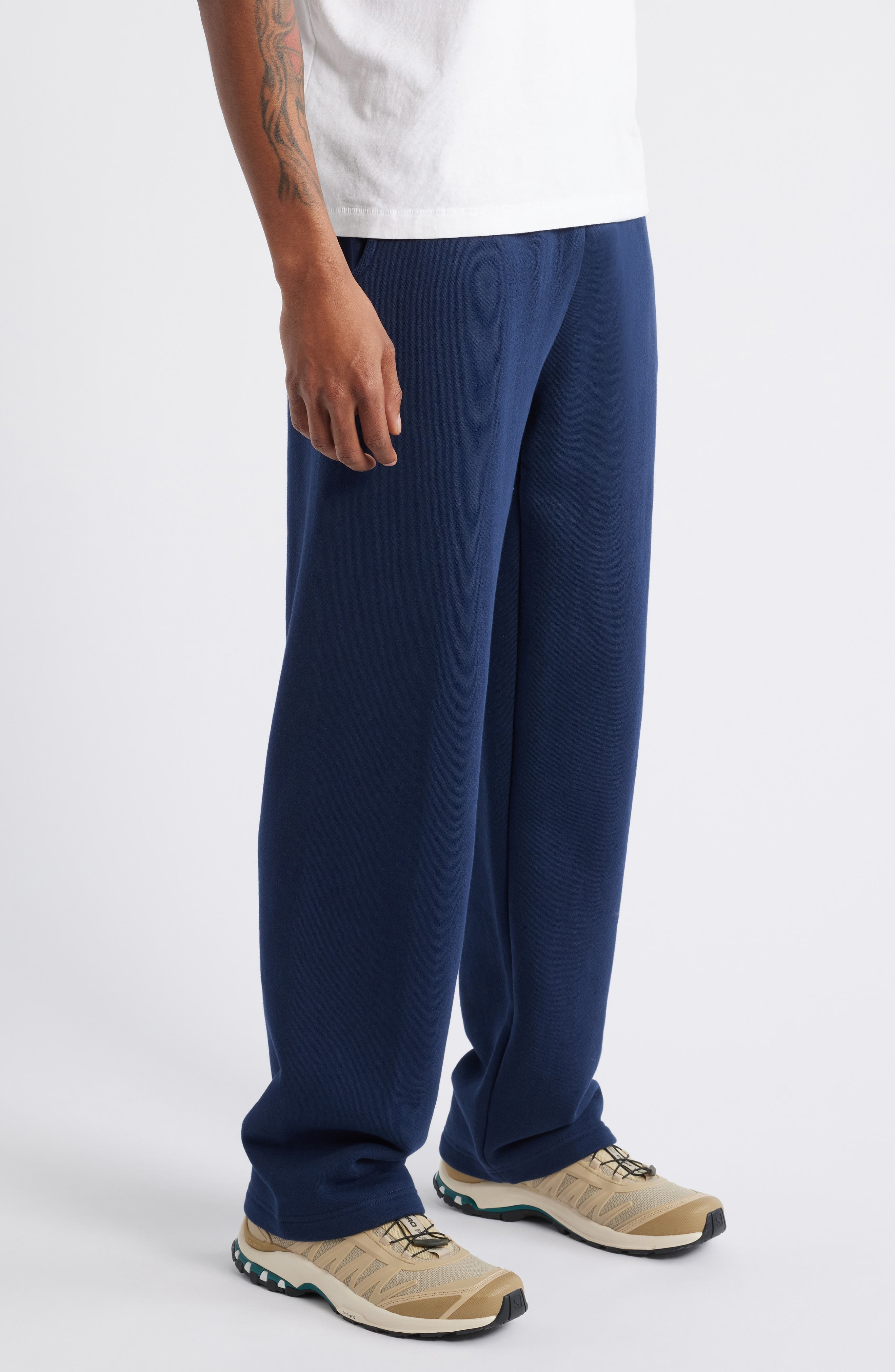Museum of Peace & Quiet Wordmark Pigment Dyed Sweatpants in Navy at Nordstrom - 3