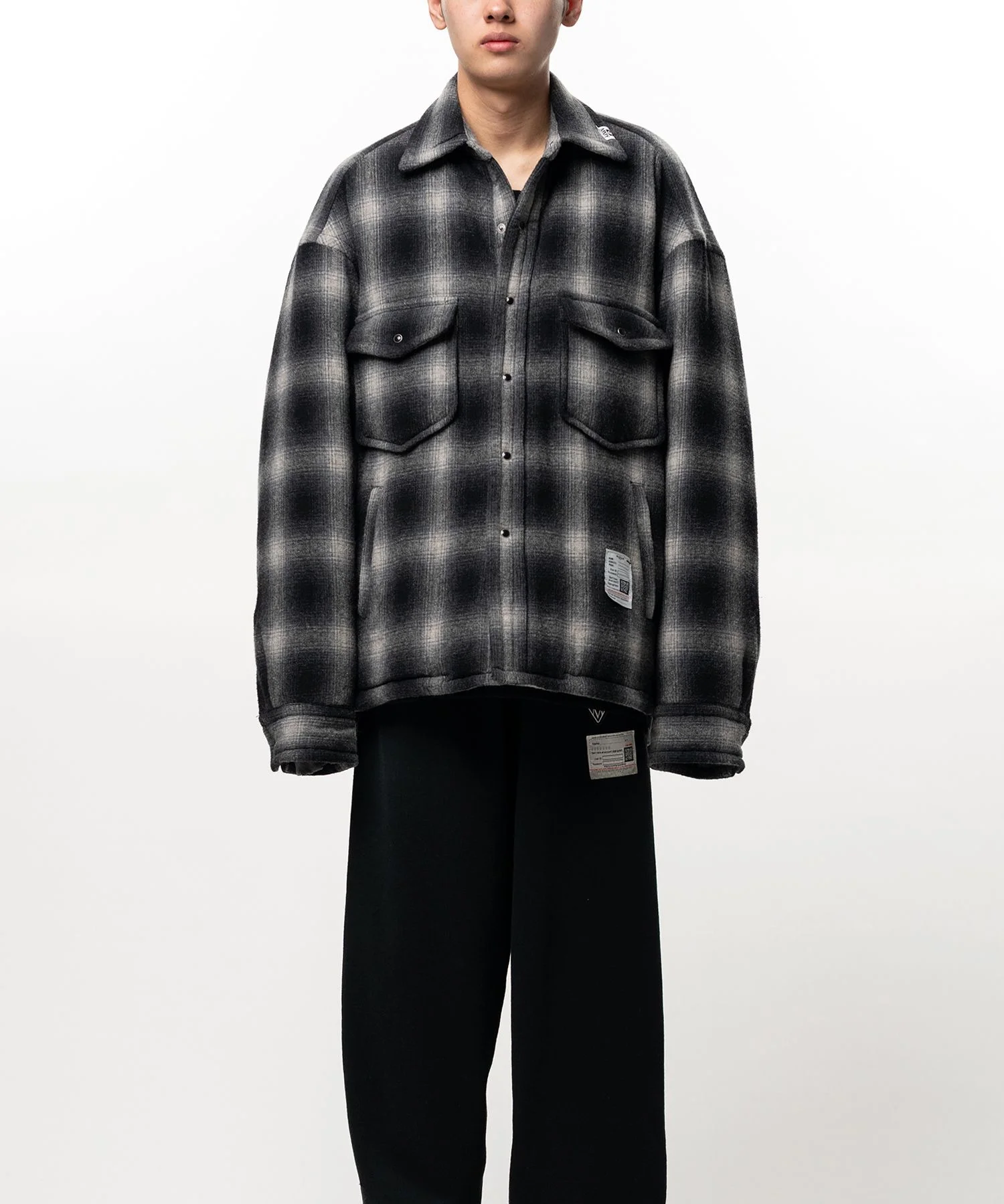 Stripe Puffer Shirt - 1
