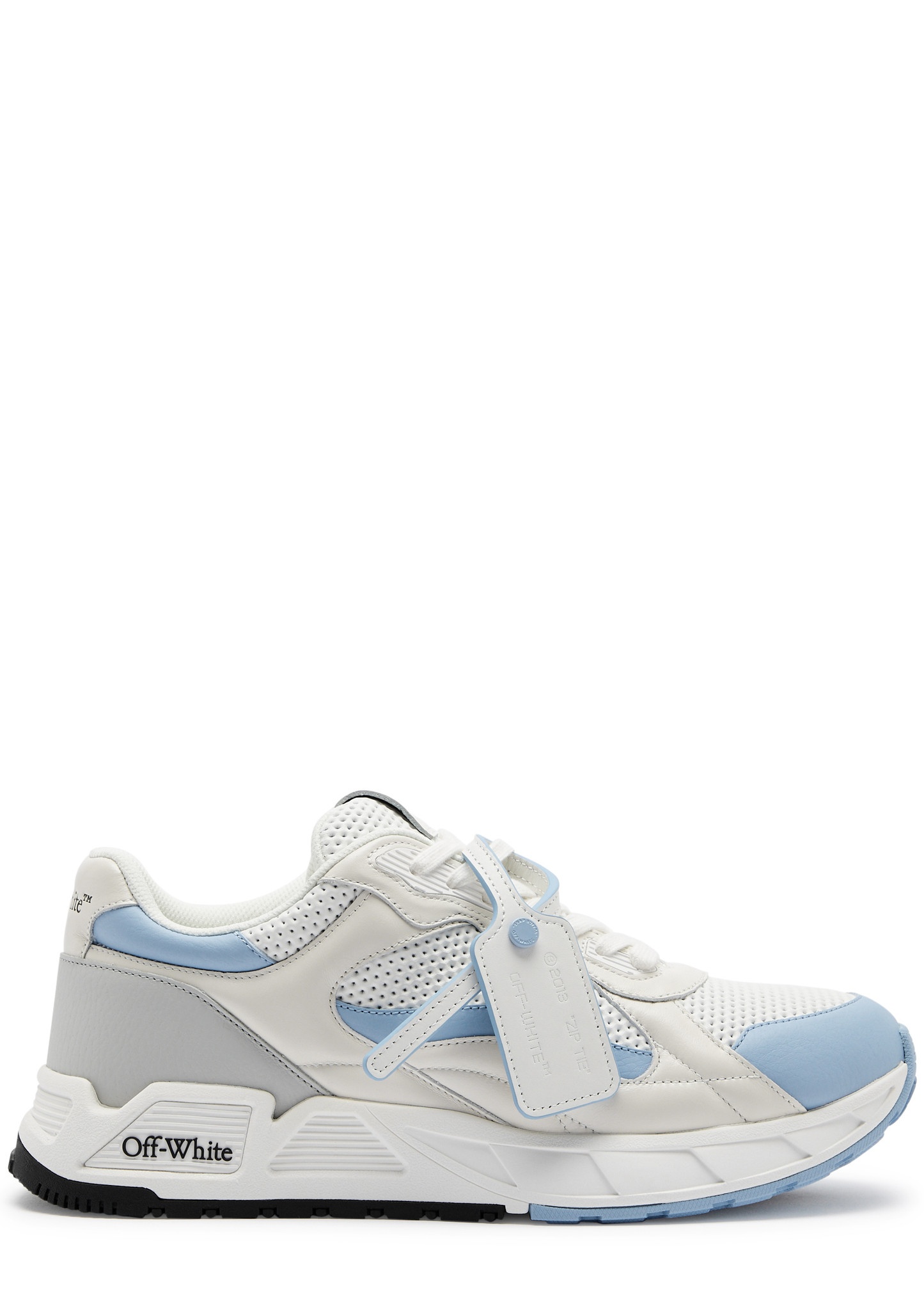 Kick Off panelled leather sneakers - 1