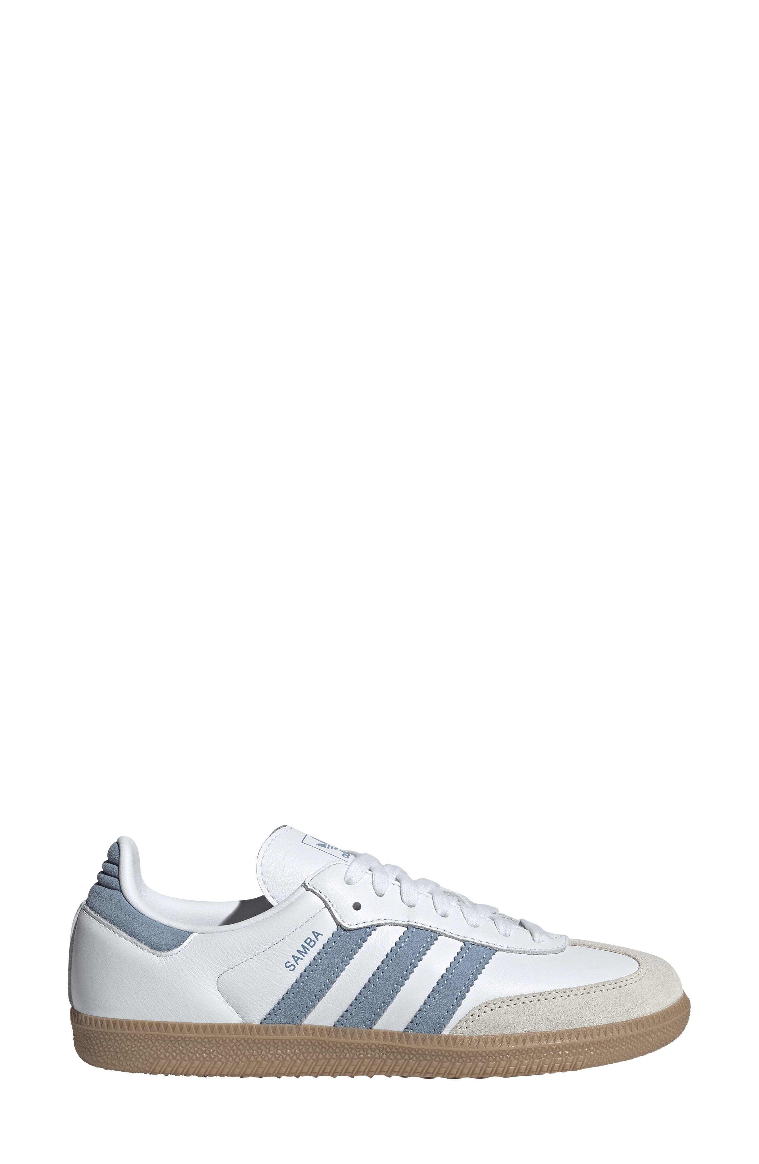 adidas Samba OG Sneaker in White/Alumina/Ash Blue at Nordstrom - 3