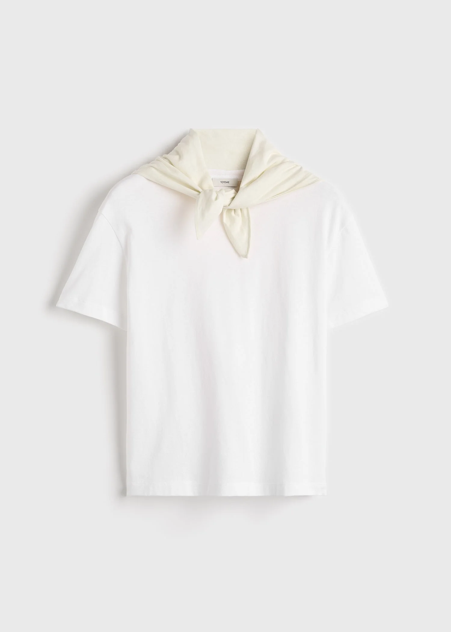 Scarf tee white/ecru - 1