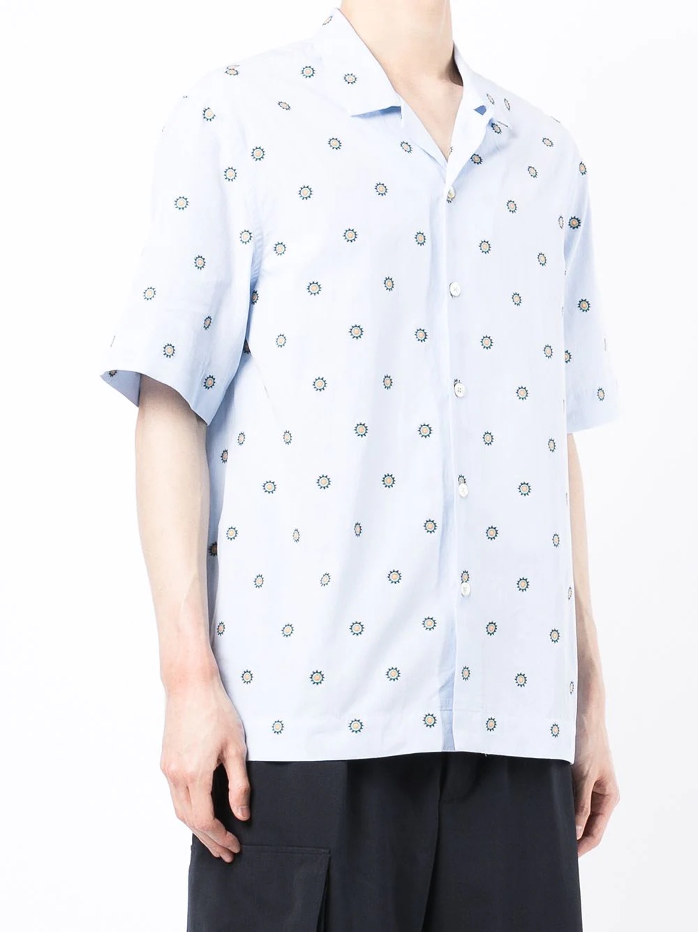 patterned short-sleeved shirt - 3