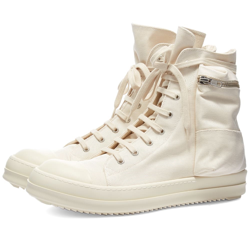 Rick Owens DRKSHDW Cargo Sneaks Cotton Twill Hi Top Sneaker - 1