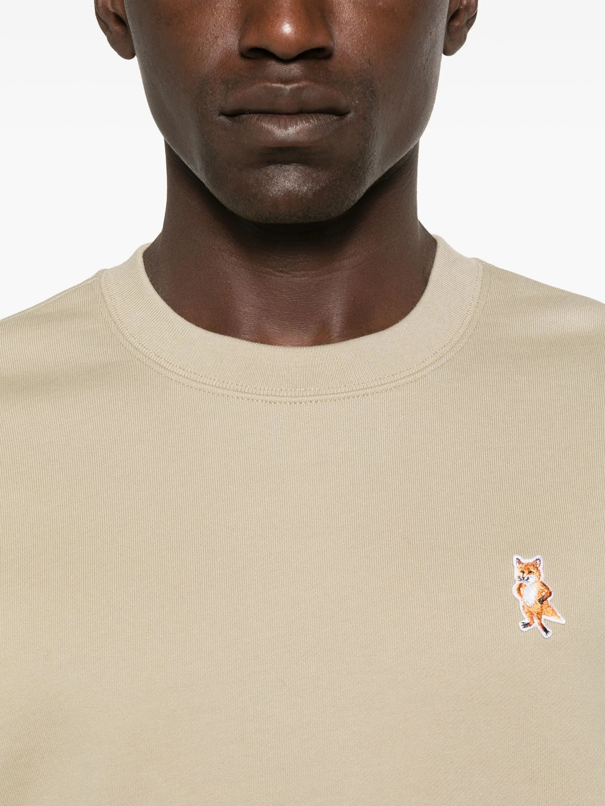 Maison Kitsuné Logo-embroidered Cotton Sweatshirt - 2