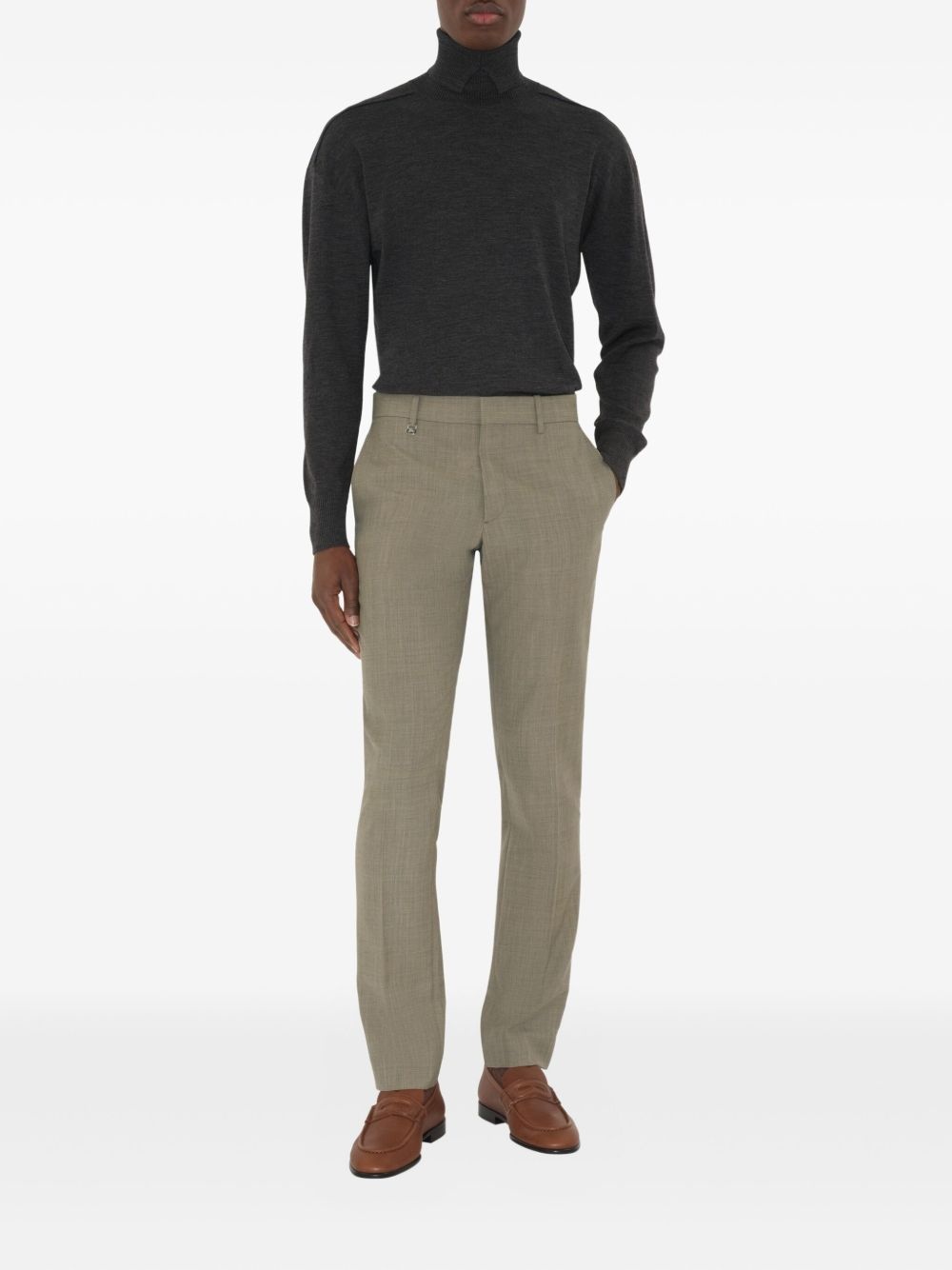 wool tailored trousers - 3