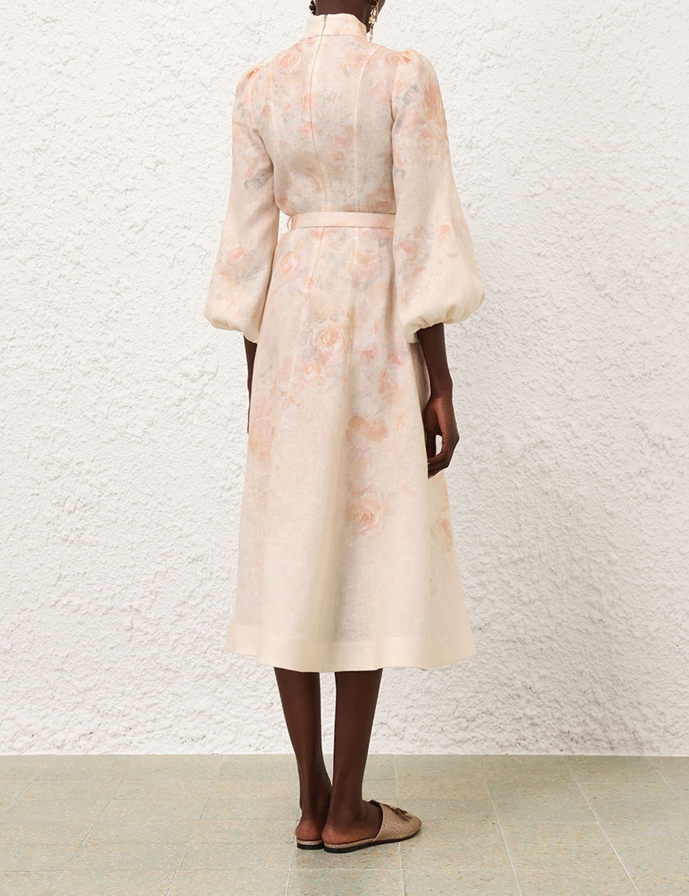 Zimmermann CRUSH BUTTONED MIDI DRESS | REVERSIBLE Zimmermann CRUSH BUTTONED MIDI DRESS | REVERSIBLE