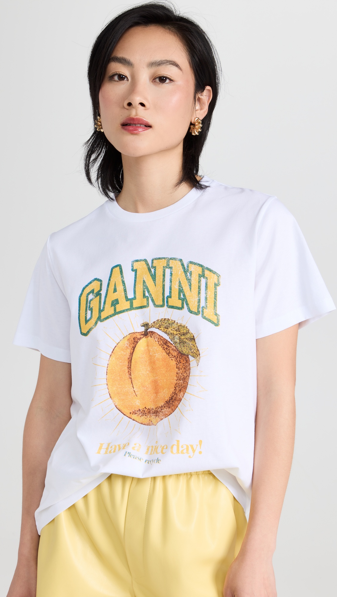 Basic Jersey Peach Relaxed Tee - 1