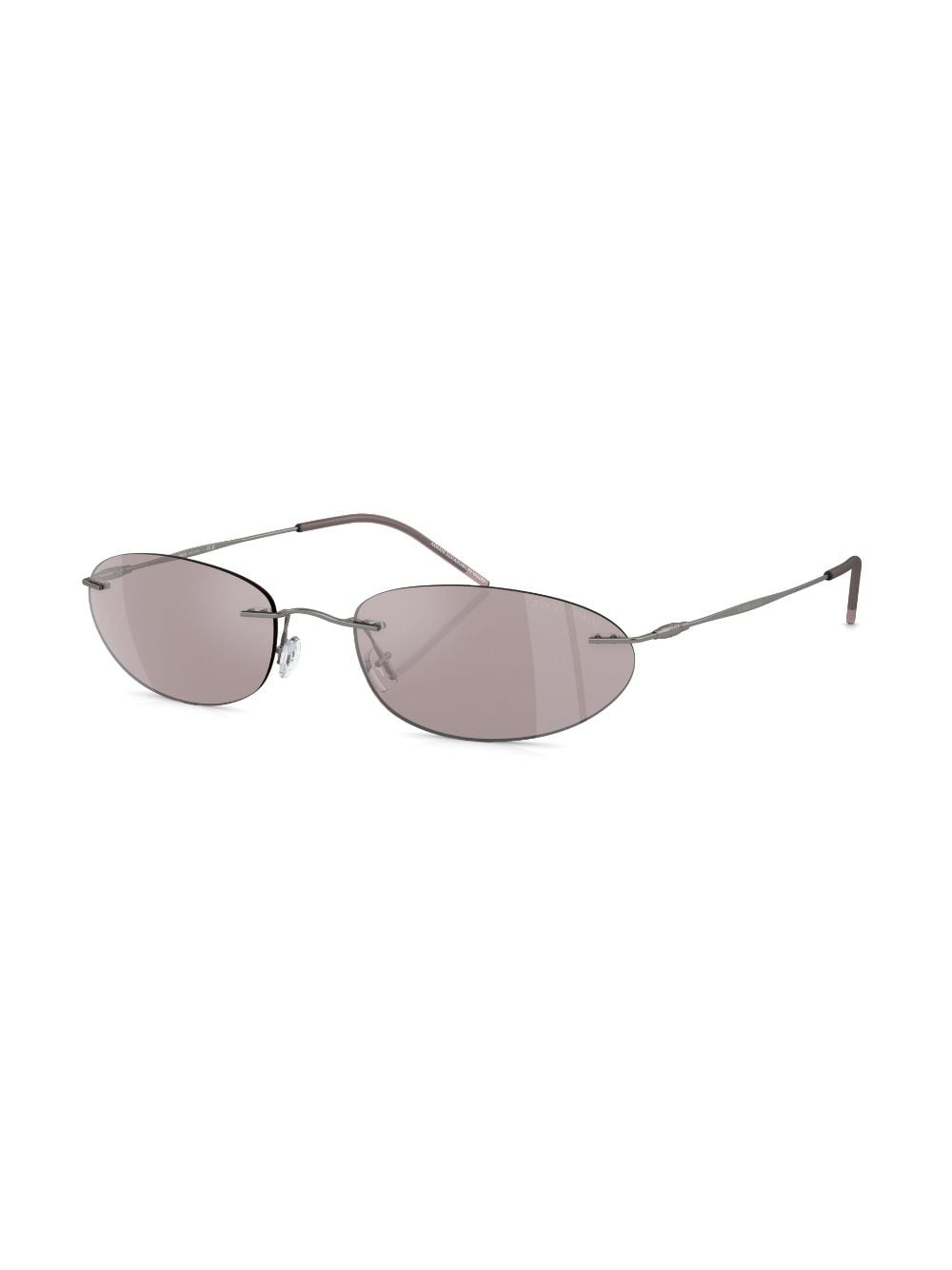 rimless oval-frame sunglasses - 2