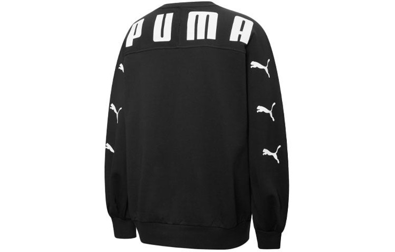PUMA (WMNS) PUMA Skb Logo Printing Round-neck SweatshirtBlack 537019-01 outlook