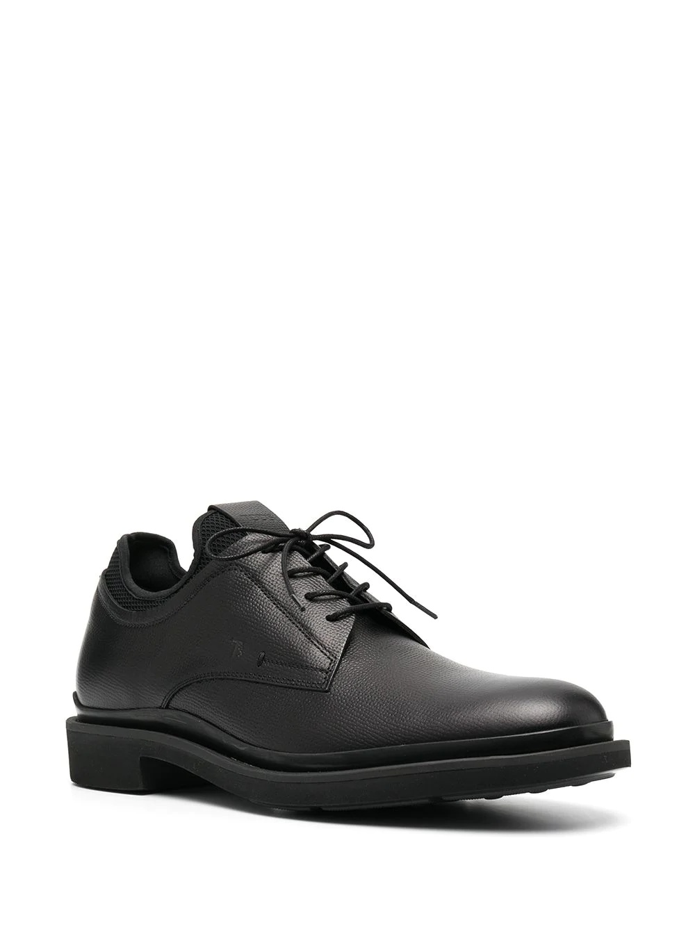 lace-up leather brogues  - 2