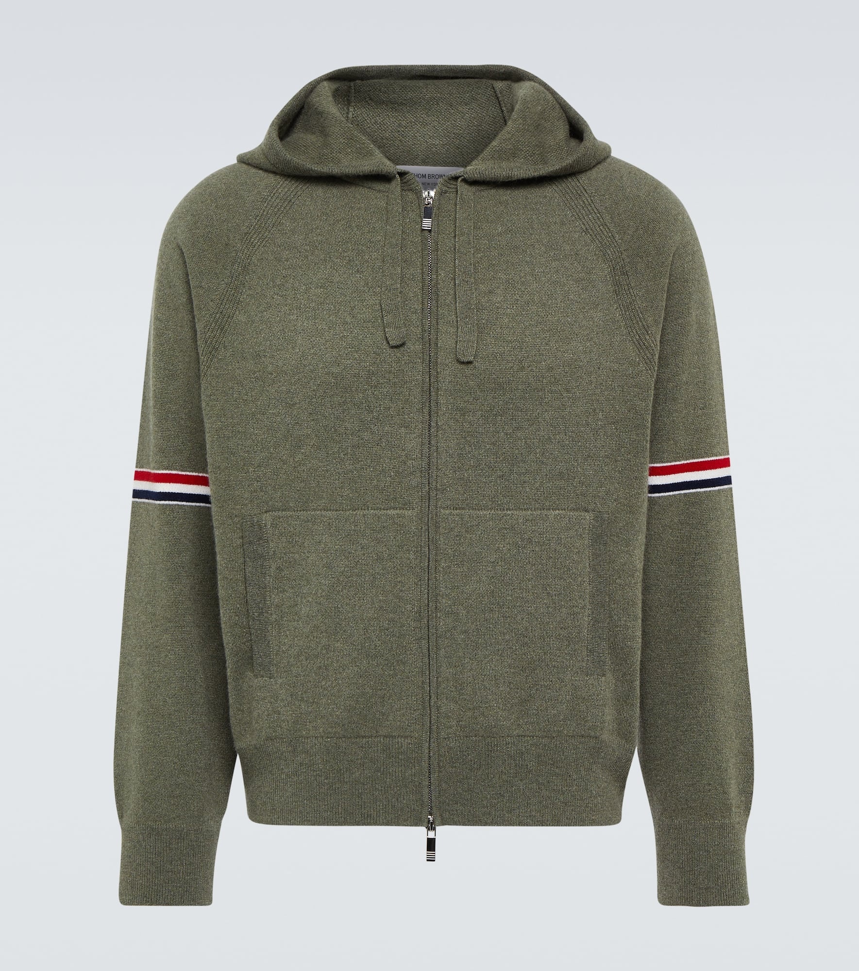 RWB Stripe cashmere hoodie - 1