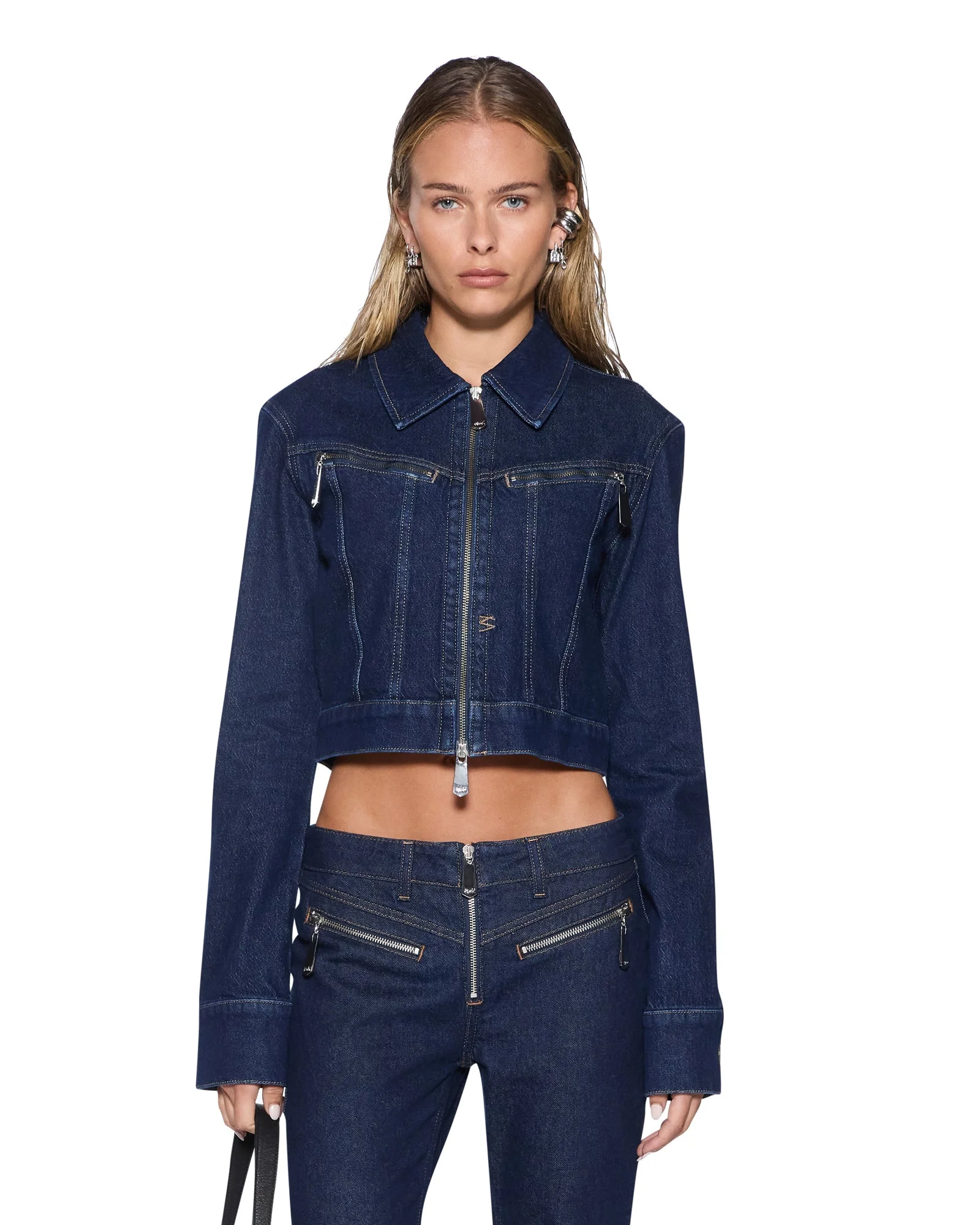 SLIM TRUCKER JACKET ORIGINAL RINSE - 1