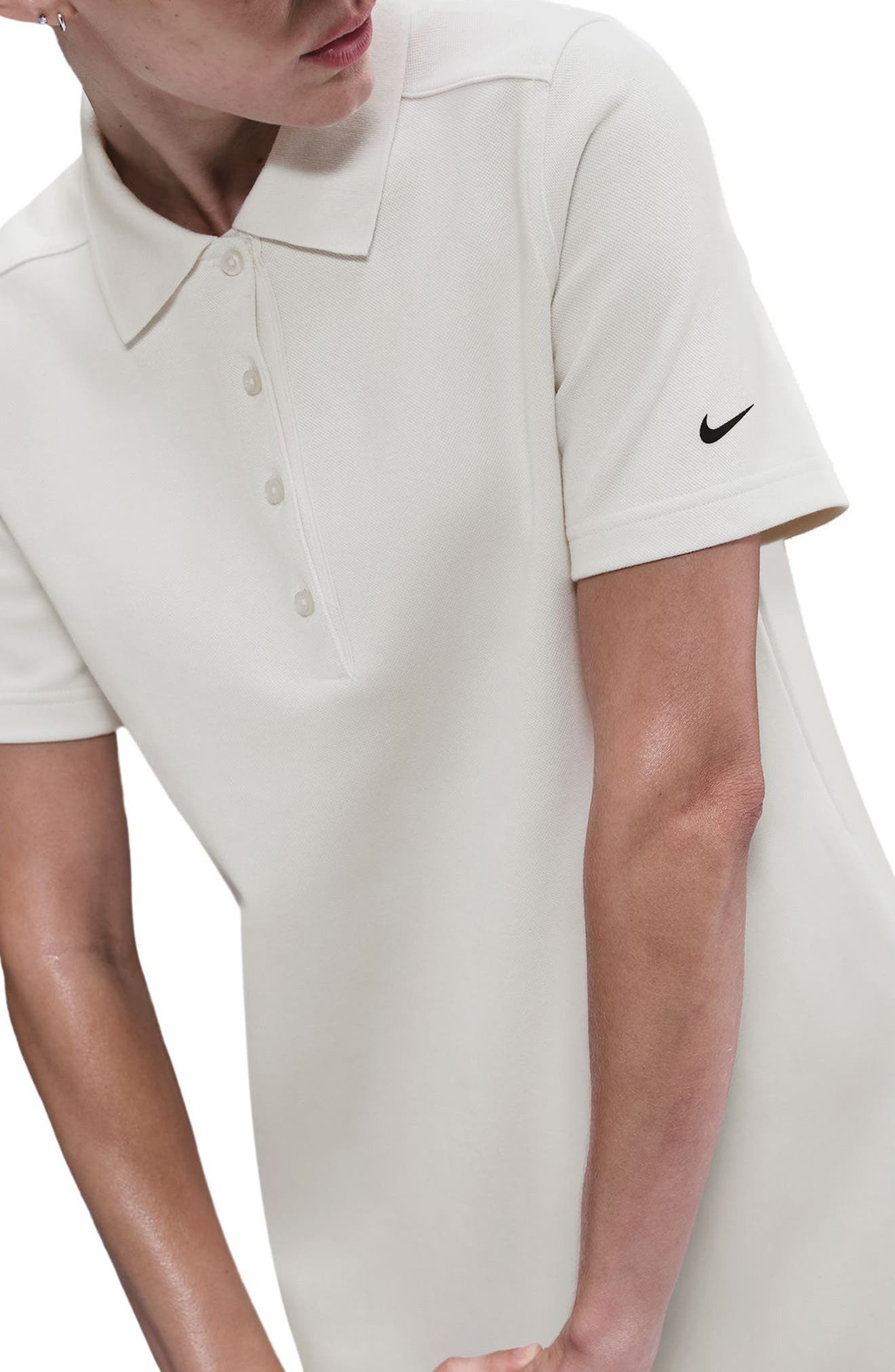 Nike Dri-FIT Polo Golf Dress in Sail/Black at Nordstrom - 3