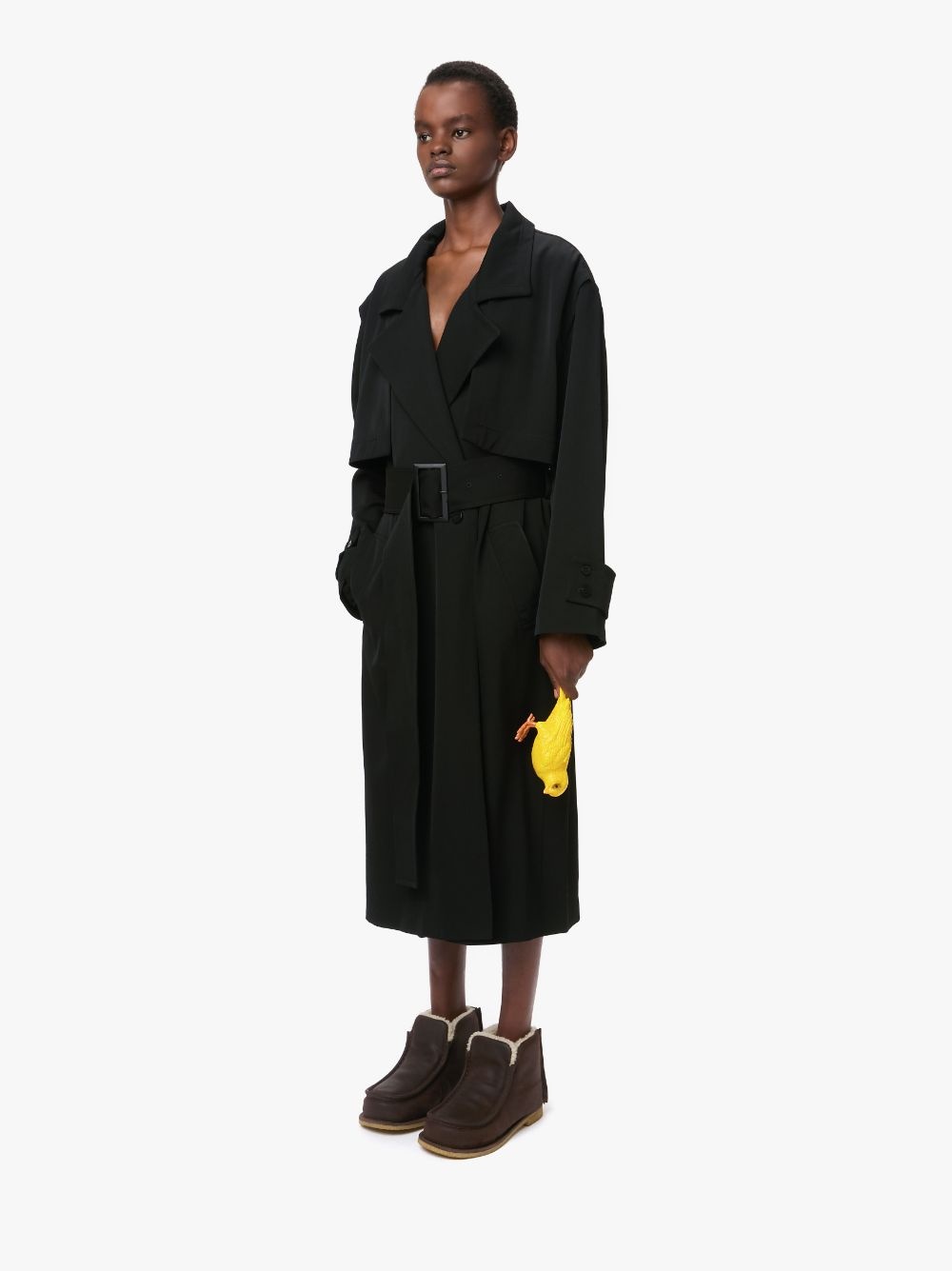 LONGLINE TRENCH COAT - 4