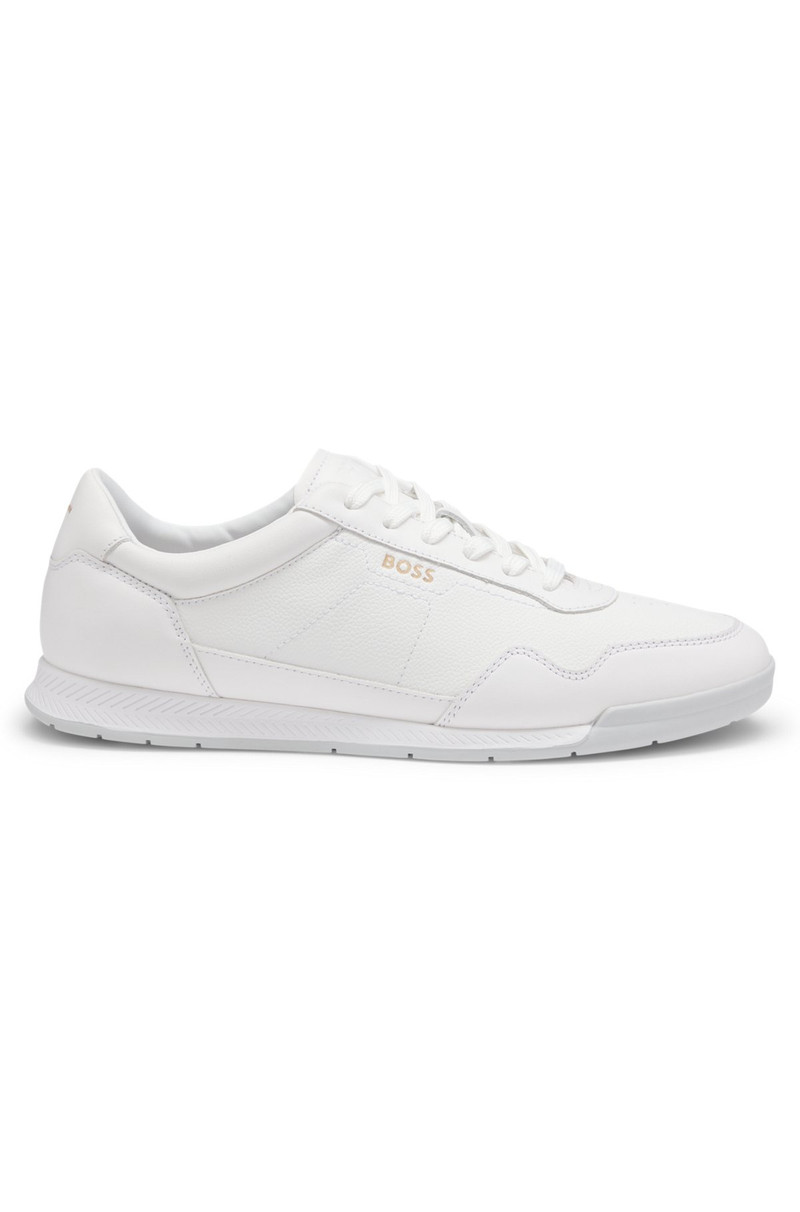 GOLD-TONE BRANDING과 FAUX-LEATHER 트레이너 1