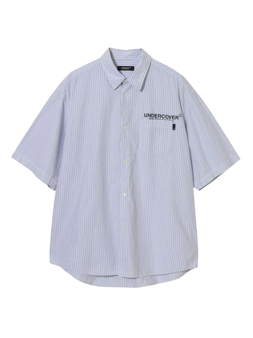 striped pocket-detailed shirt - 1