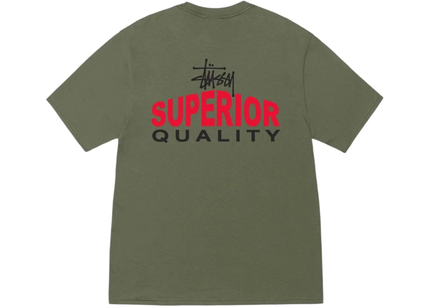Stussy Superior Quality Tee Olive - 1