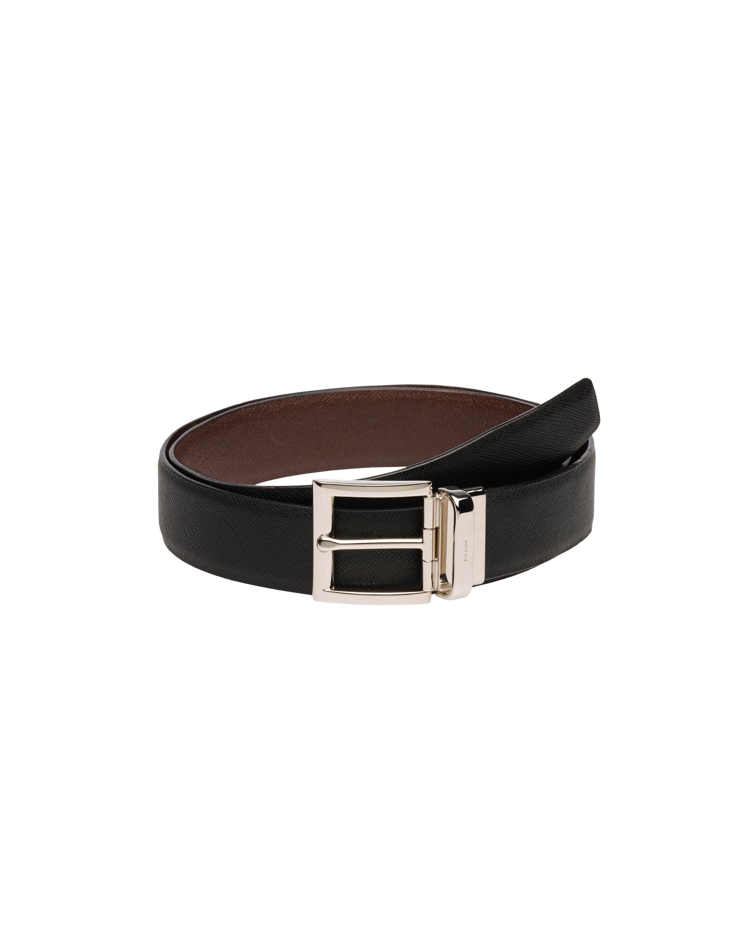 Saffiano Leather Reversible Belt - 1