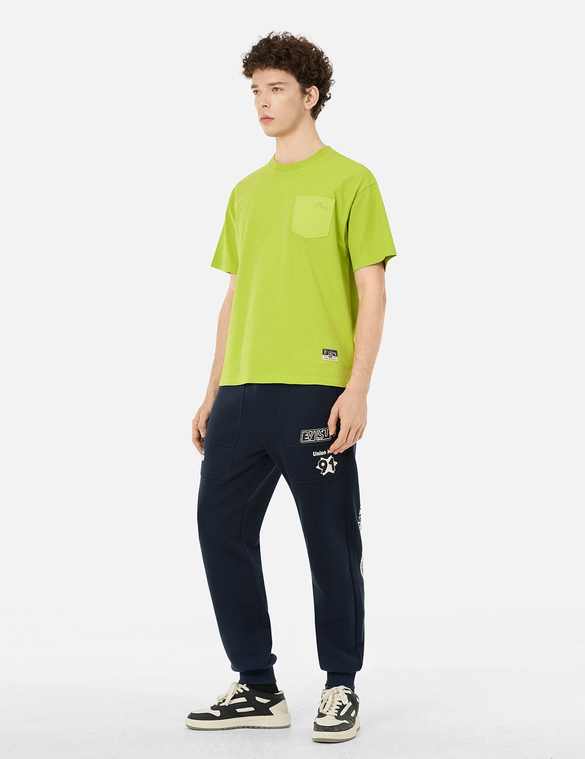 Logo and Daicock Print Relax Fit Sweatpants - 3