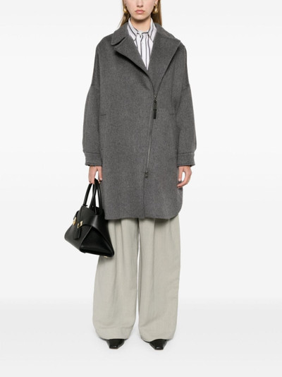 Brunello Cucinelli classic-collar cashmere coat outlook