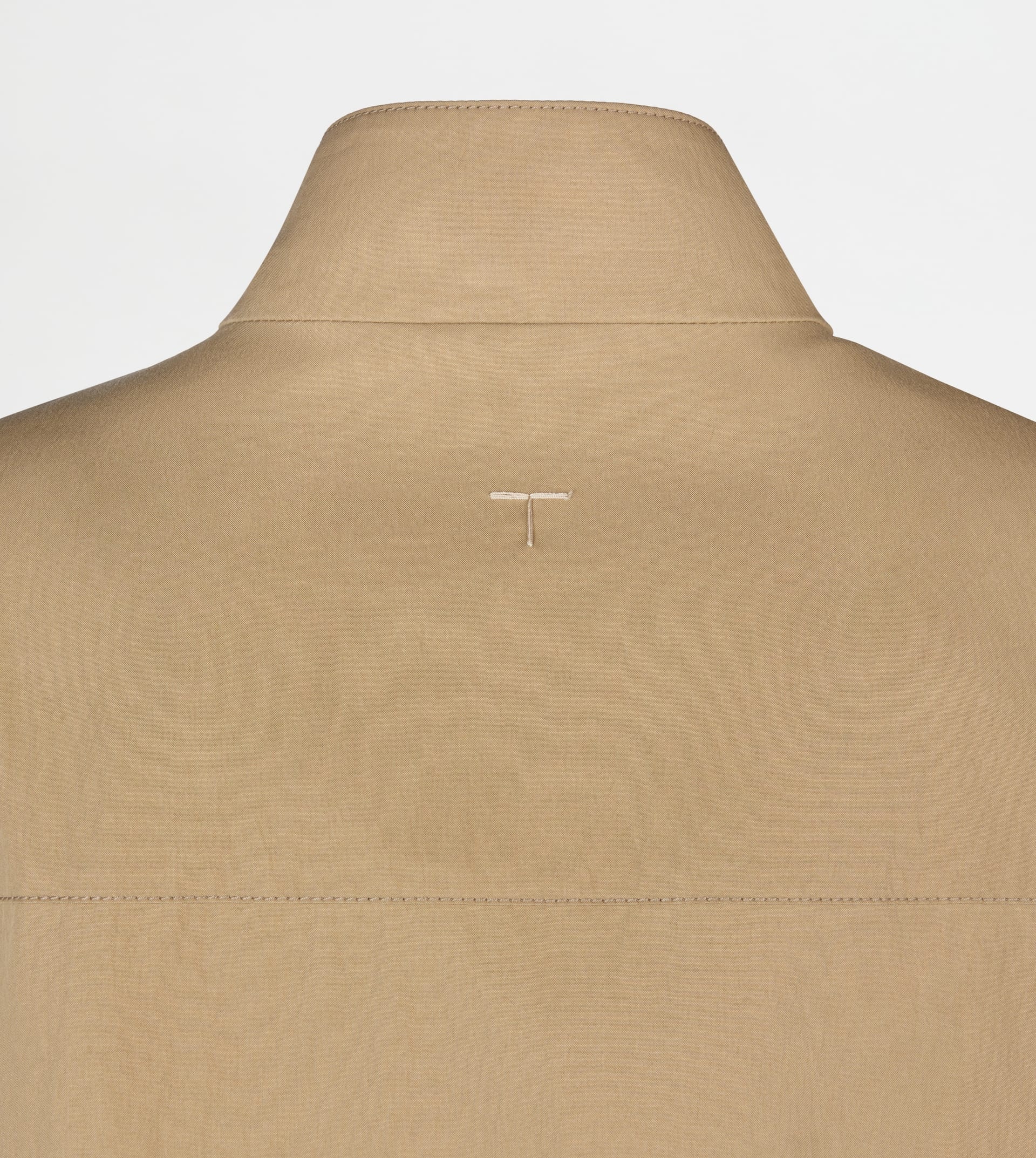 BOMBER JACKET IN TECHNICAL COTTON - BROWN - 7