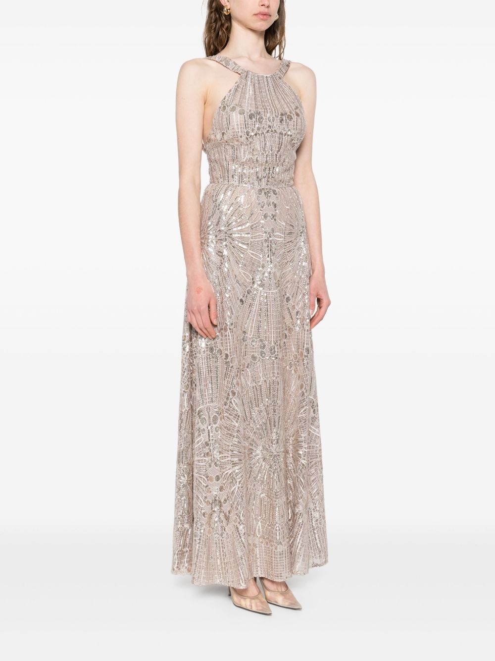 sequin-embellished maxi dress - 3