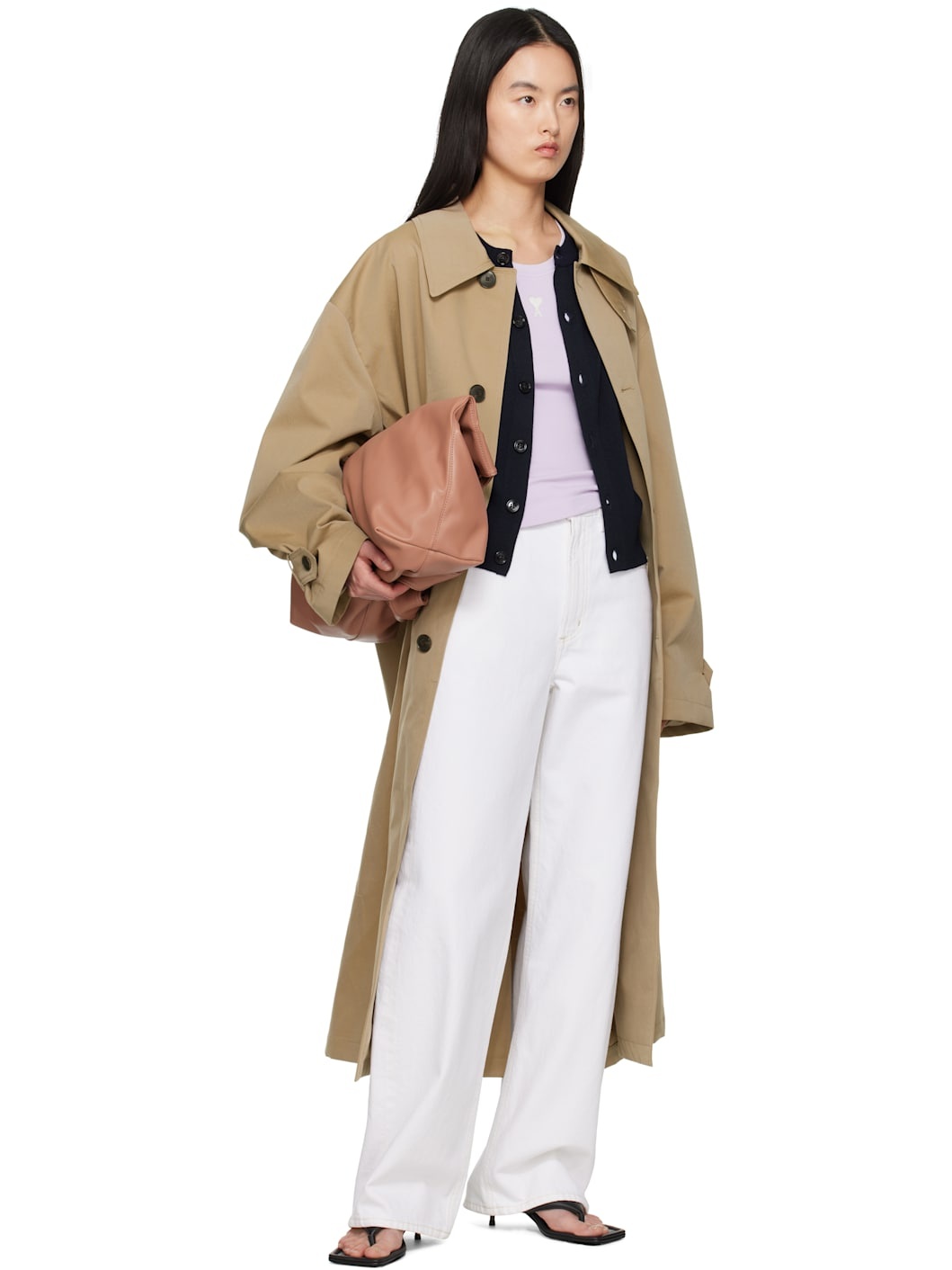 Navy Wool Ami de Coeur Cardigan - 4