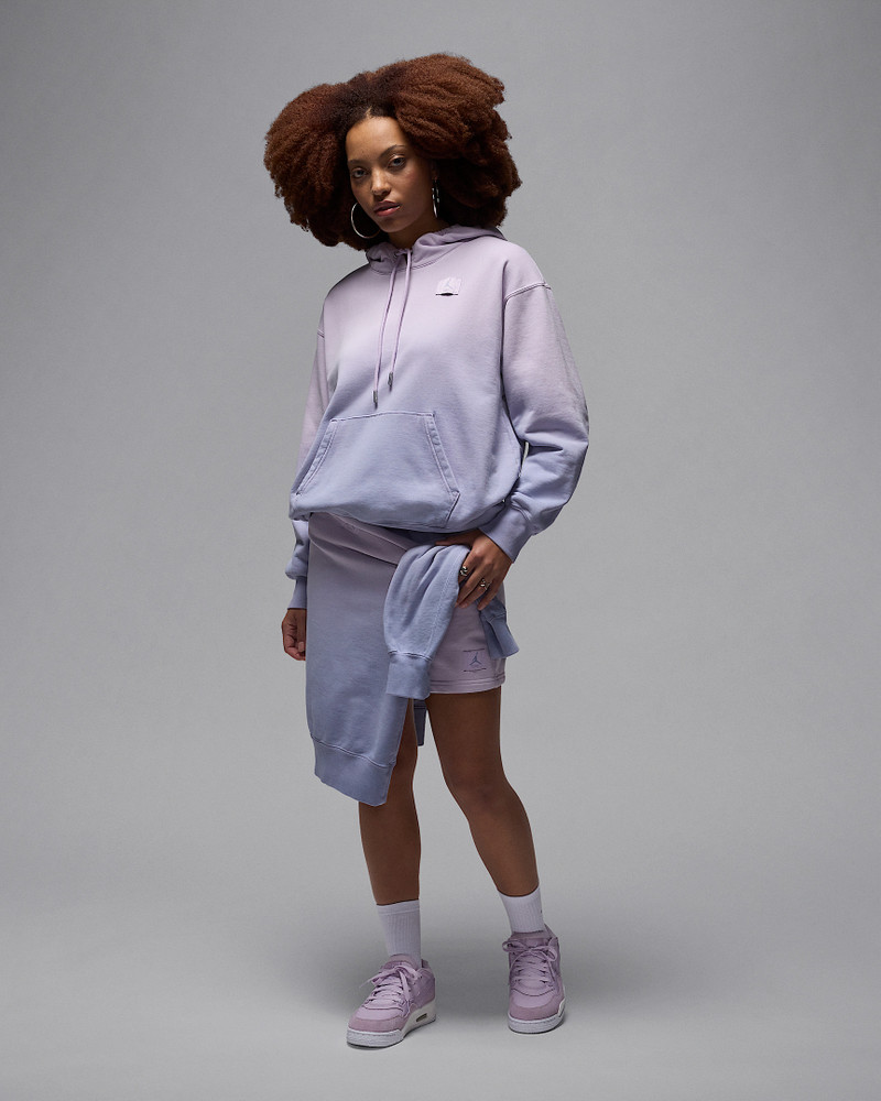 Jordan Flight Fleece Women's Satin-Lined Pullover Hoodie 8